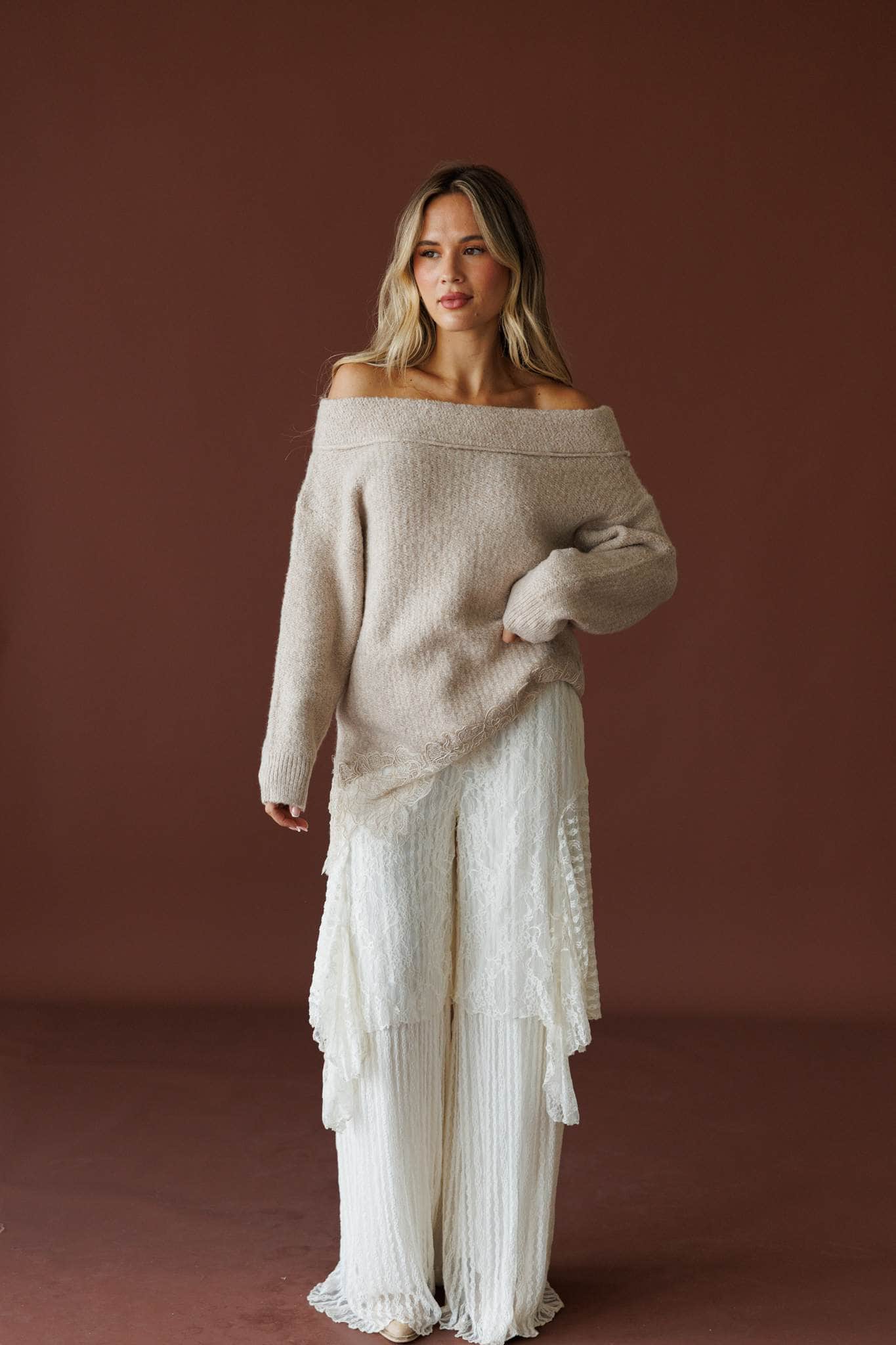 Candlelight Lace Sweater