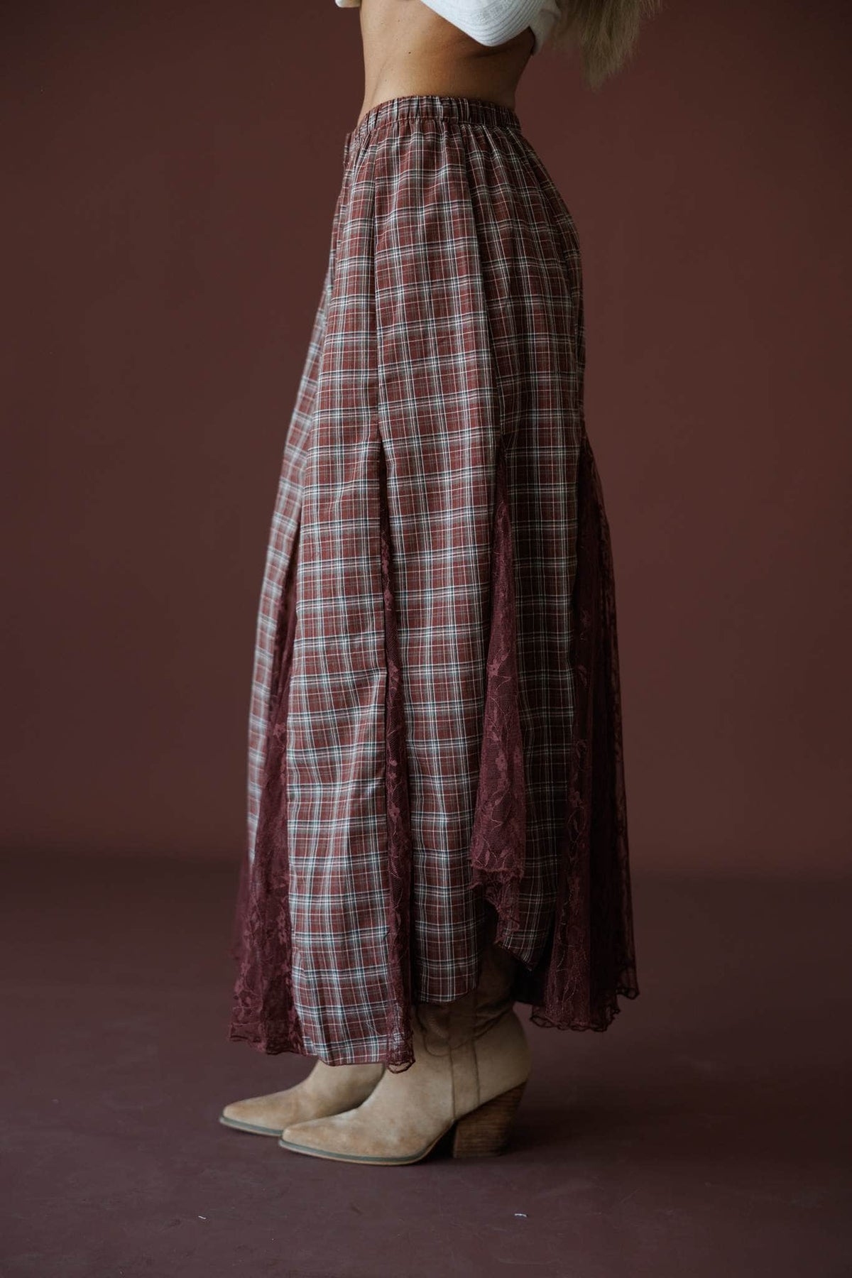 November Novel Plaid Skirt