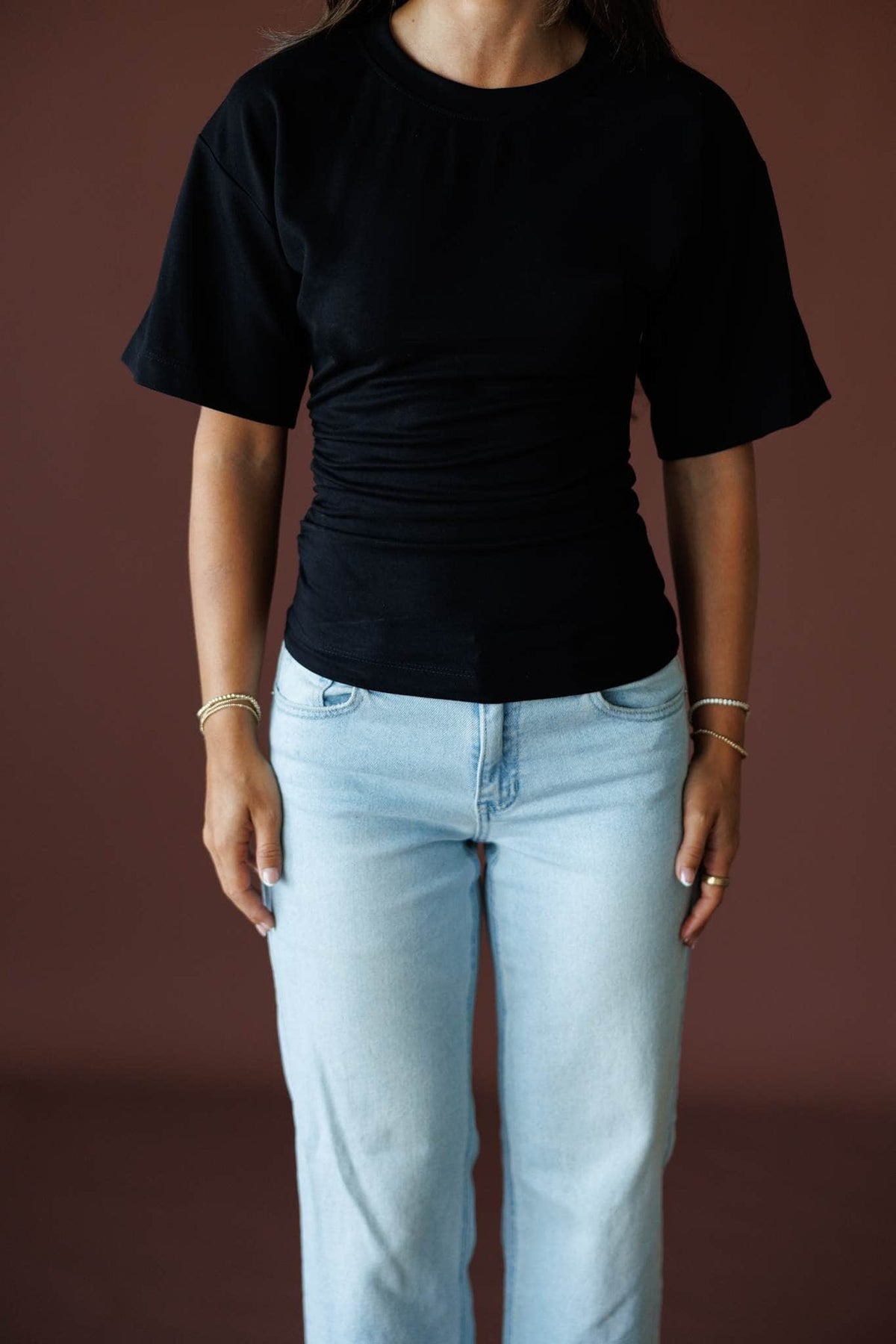 One Sided Ruched Tee