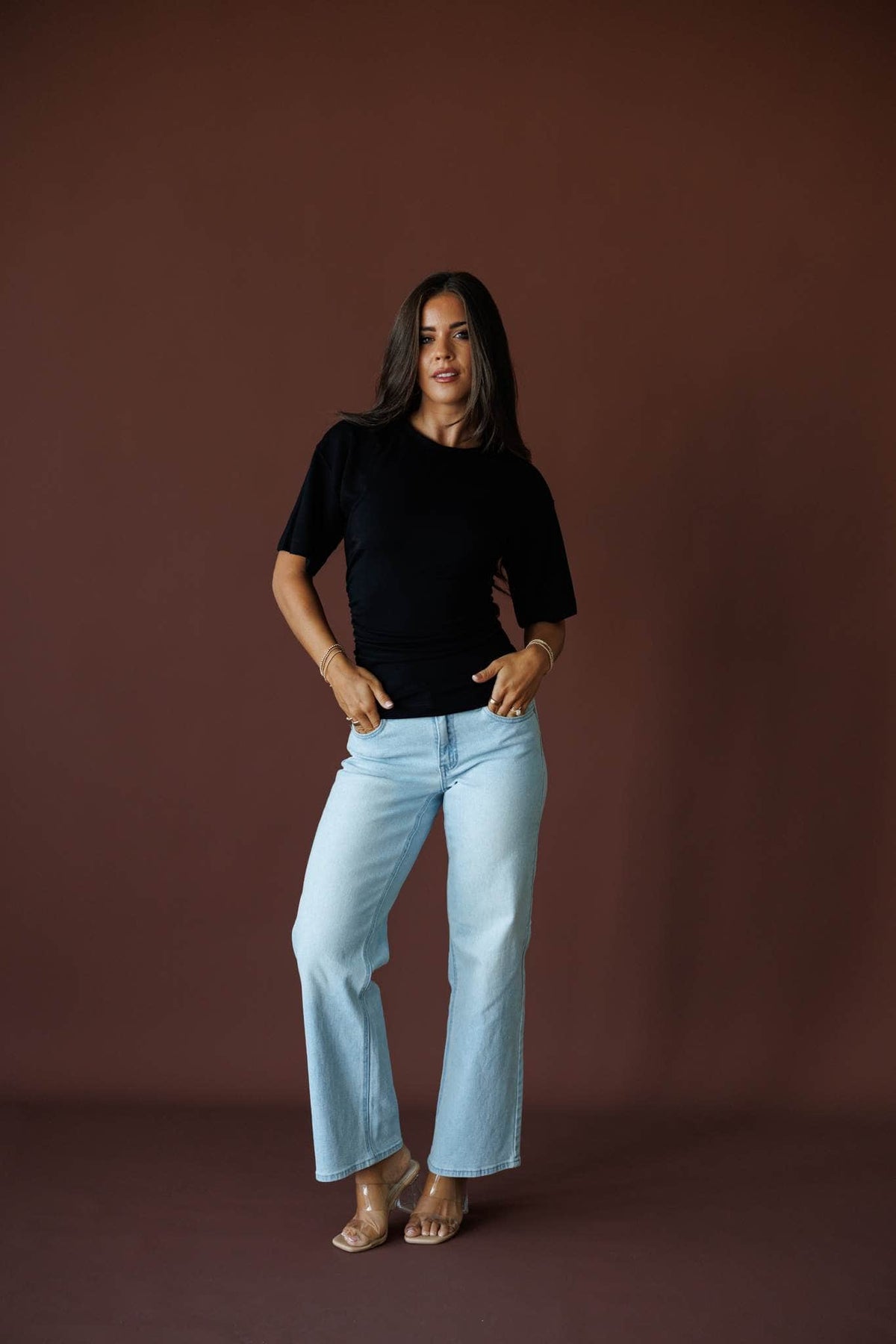 One Sided Ruched Tee