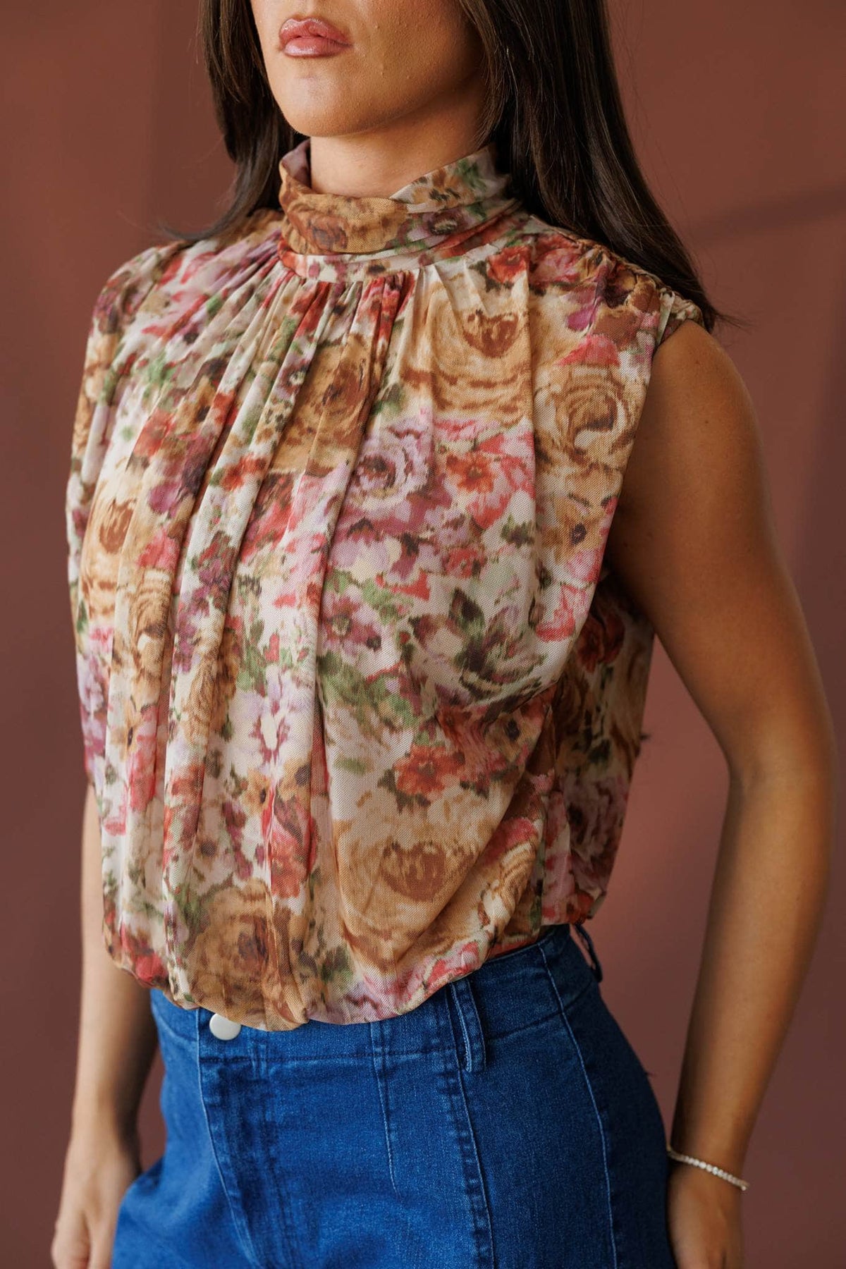 Multicolour floral bodysuit