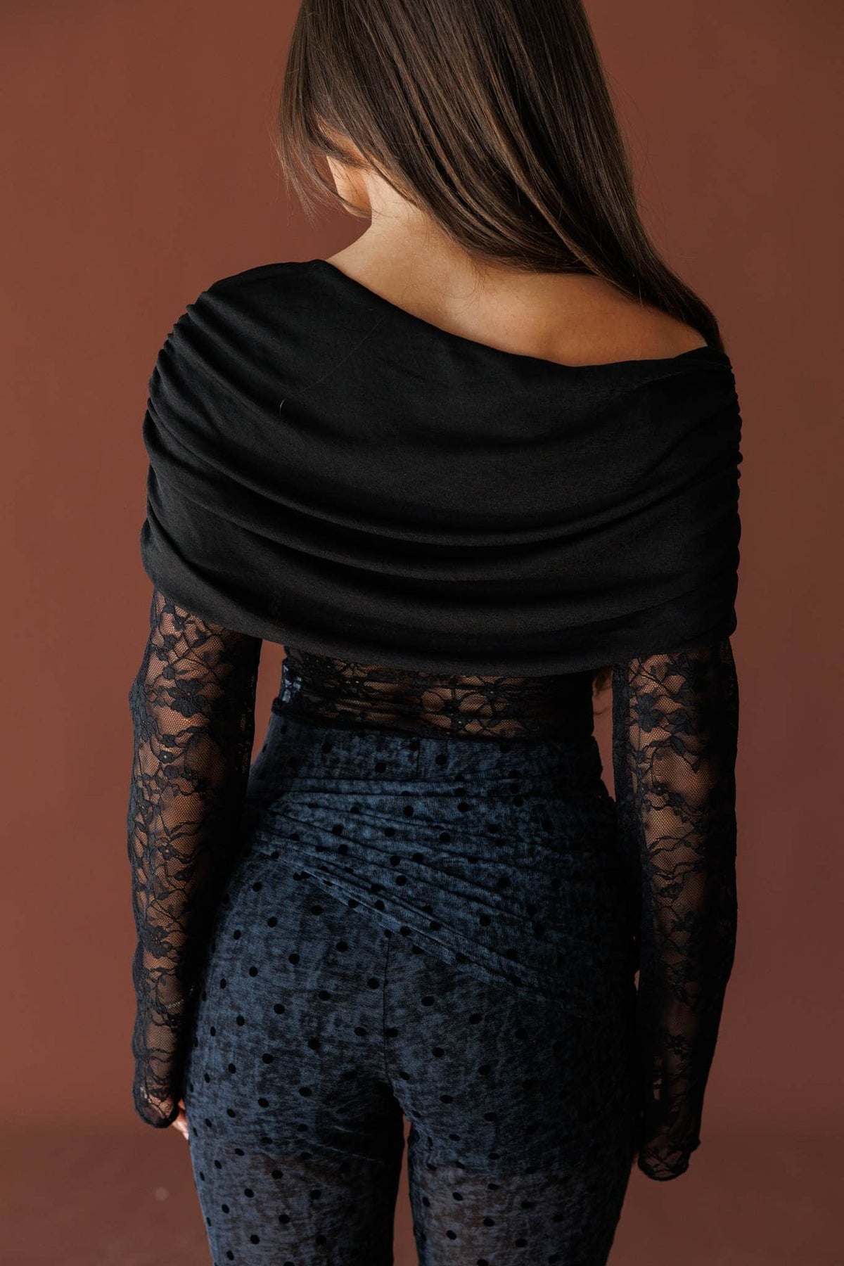 Black lace bodysuit