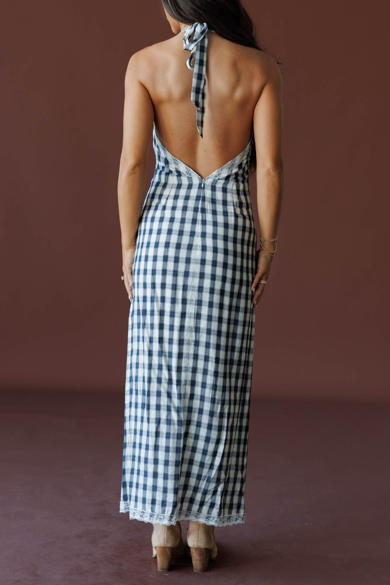 Amarillo Sky Plaid Dress