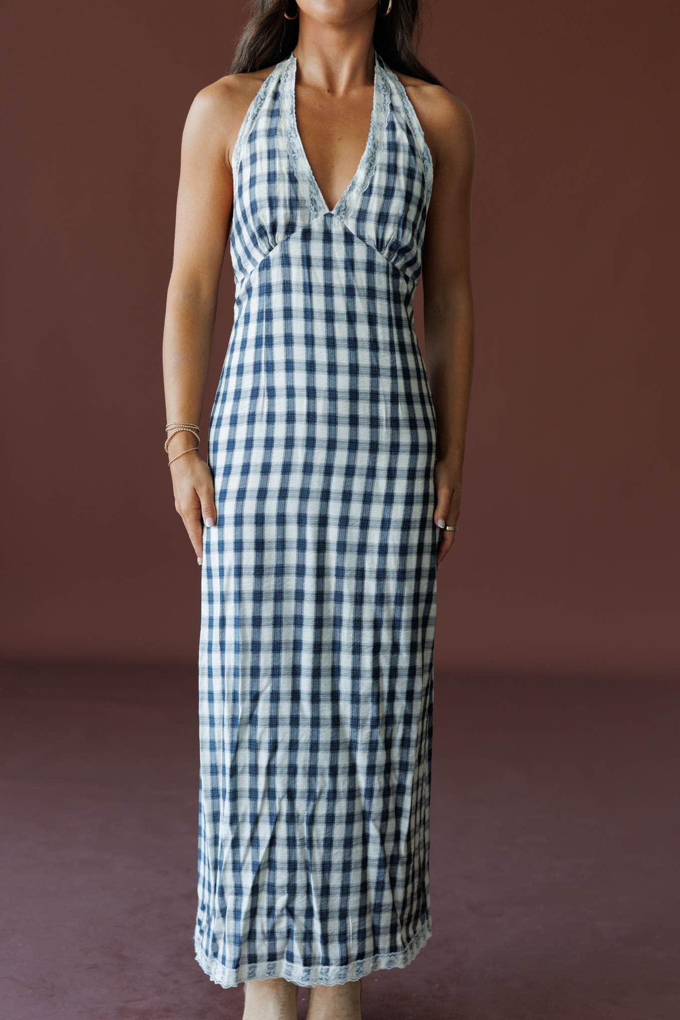 Amarillo Sky Plaid Dress
