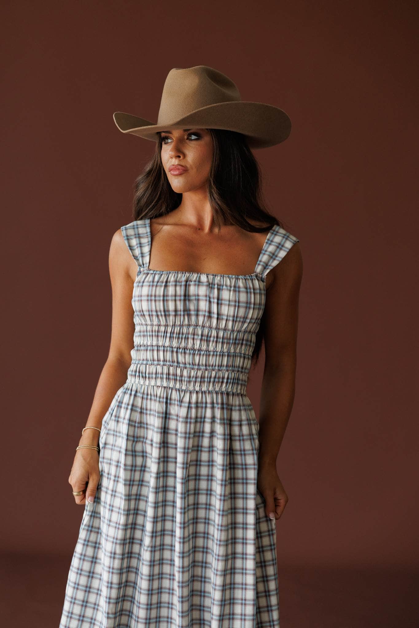 Properly Plaid Maxi Dress