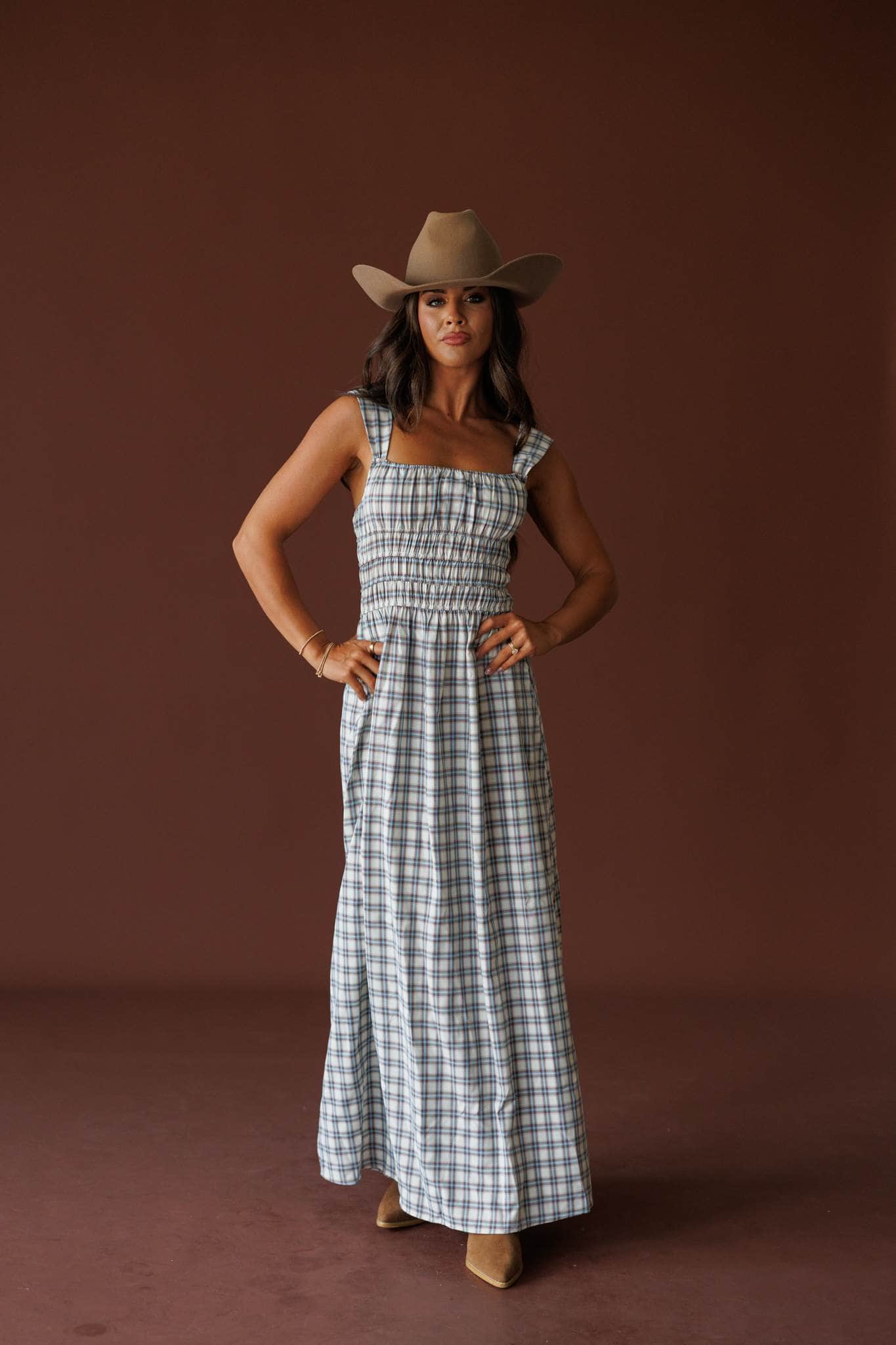 Properly Plaid Maxi Dress