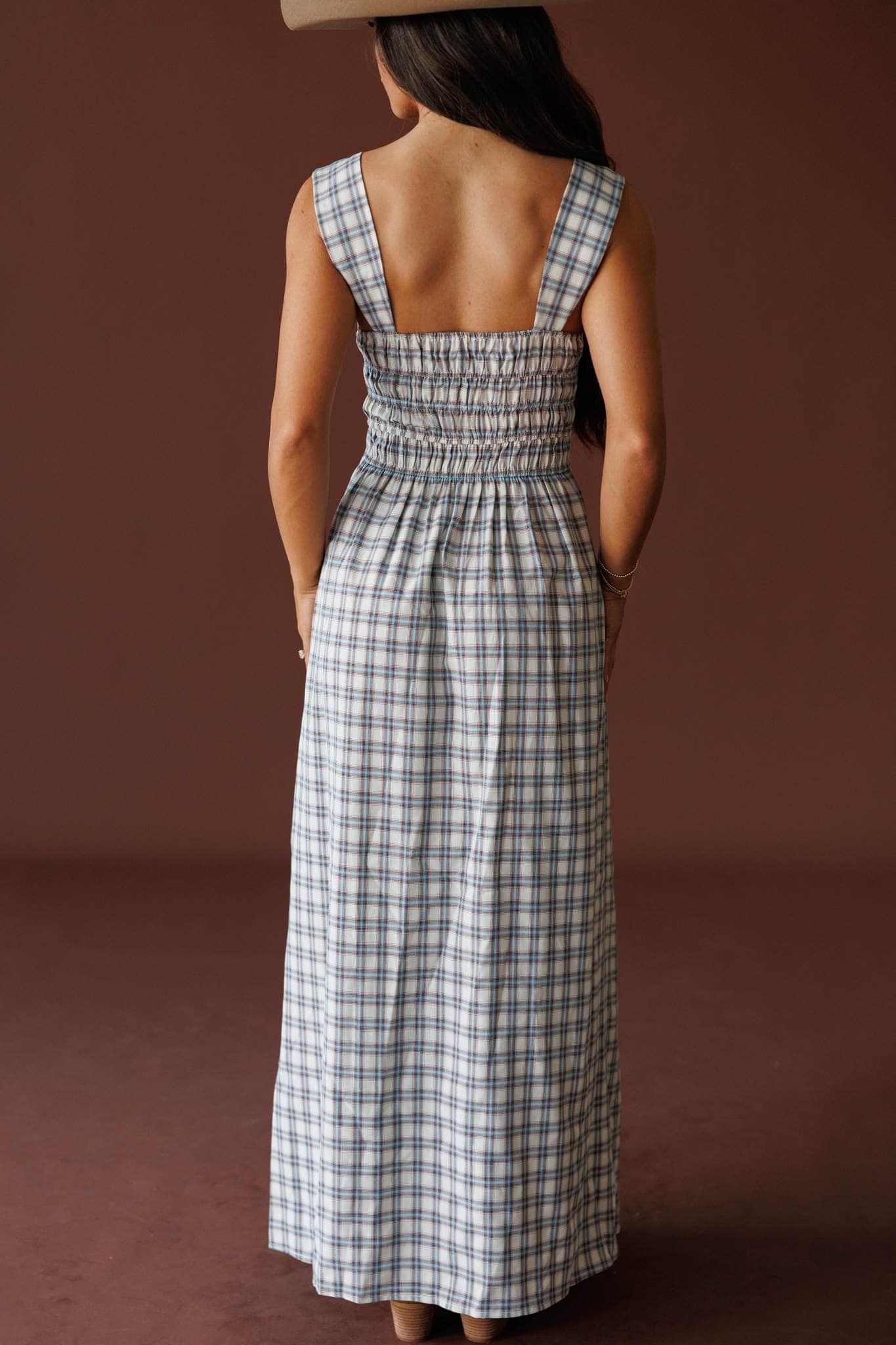 Properly Plaid Maxi Dress