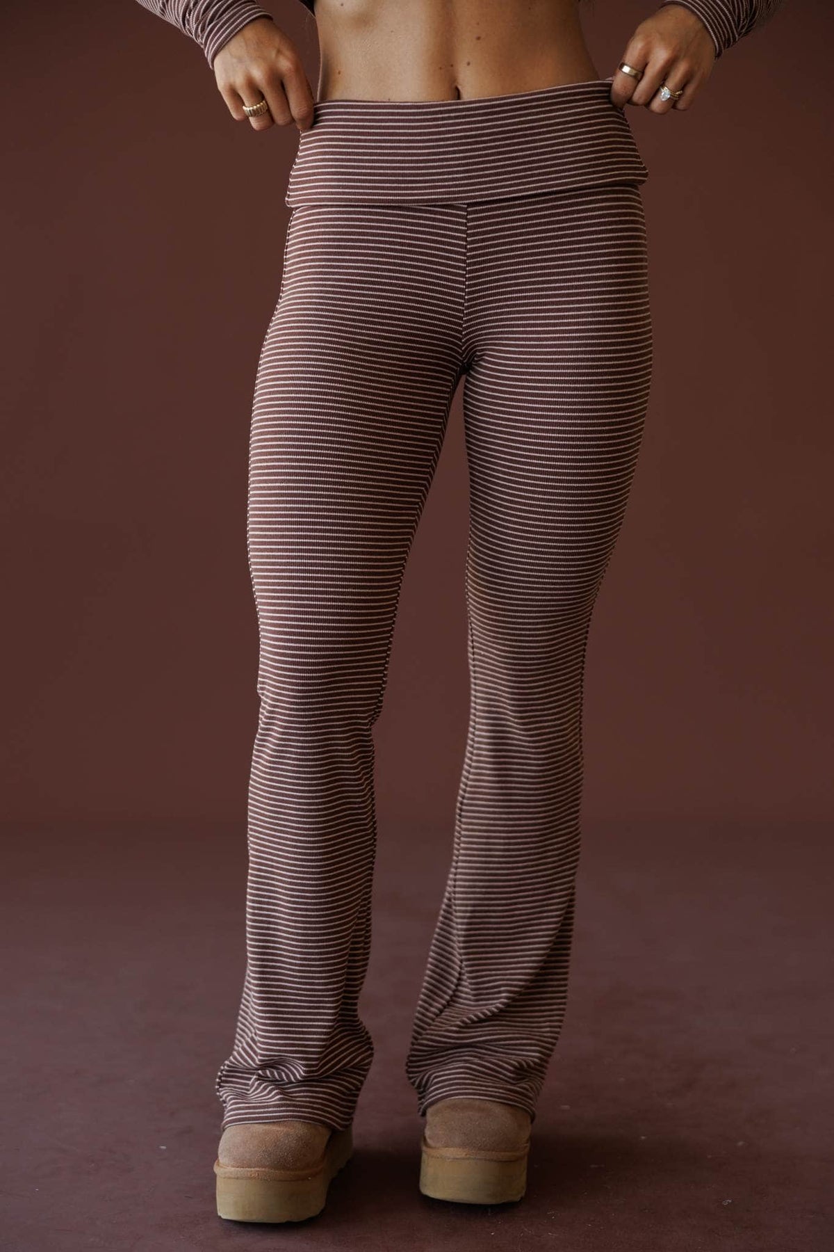 Casually Attached Flared Pants