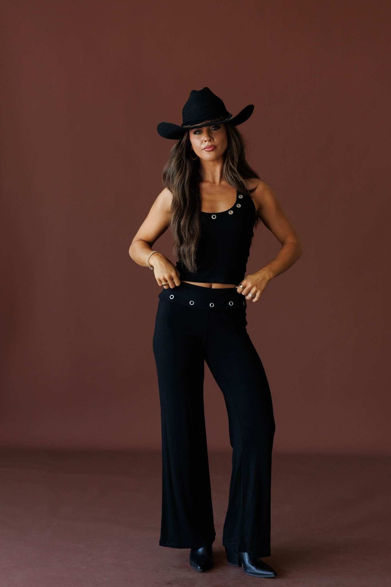 Neon Moon Eyelet Pants