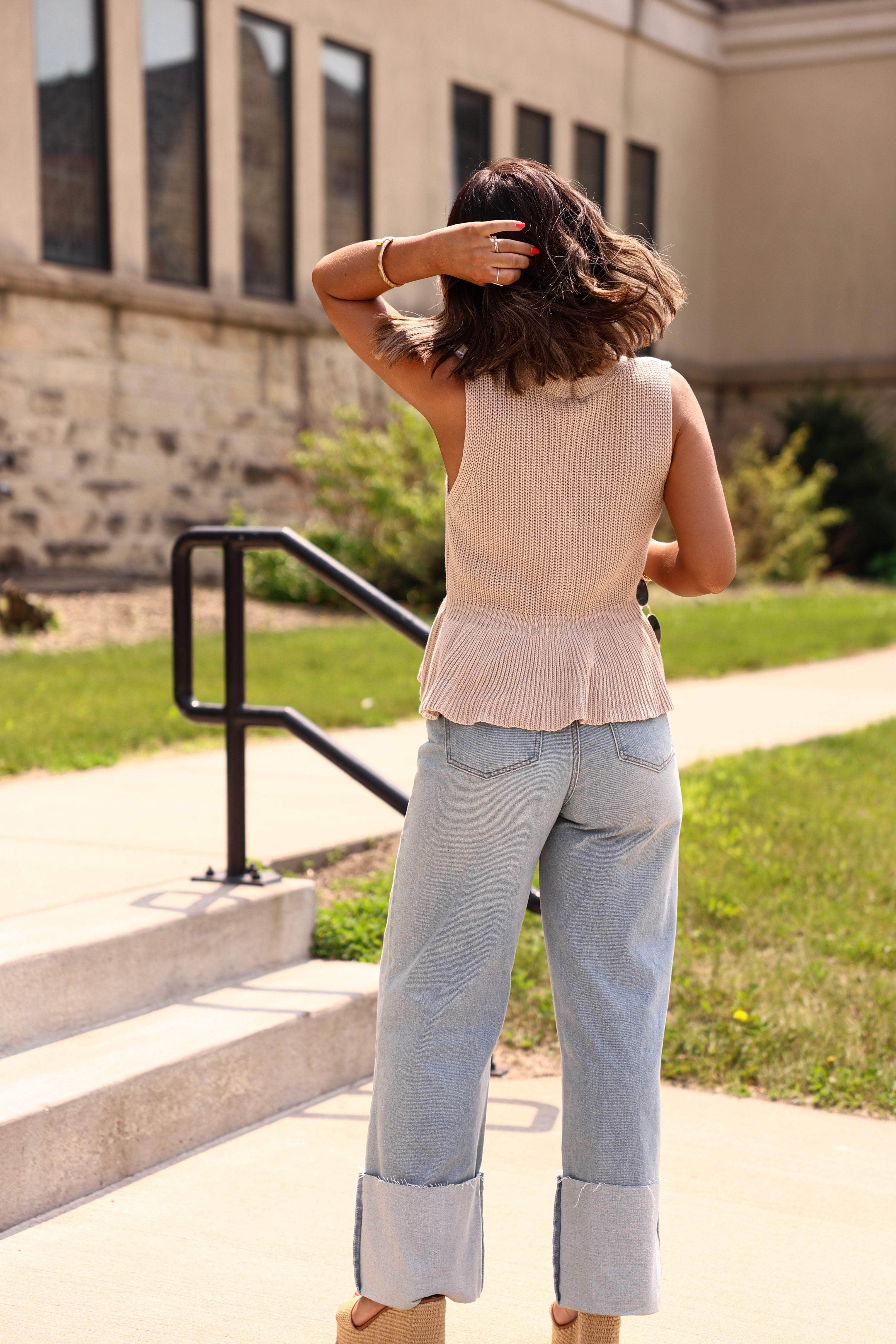 Soft Girl Peplum Top