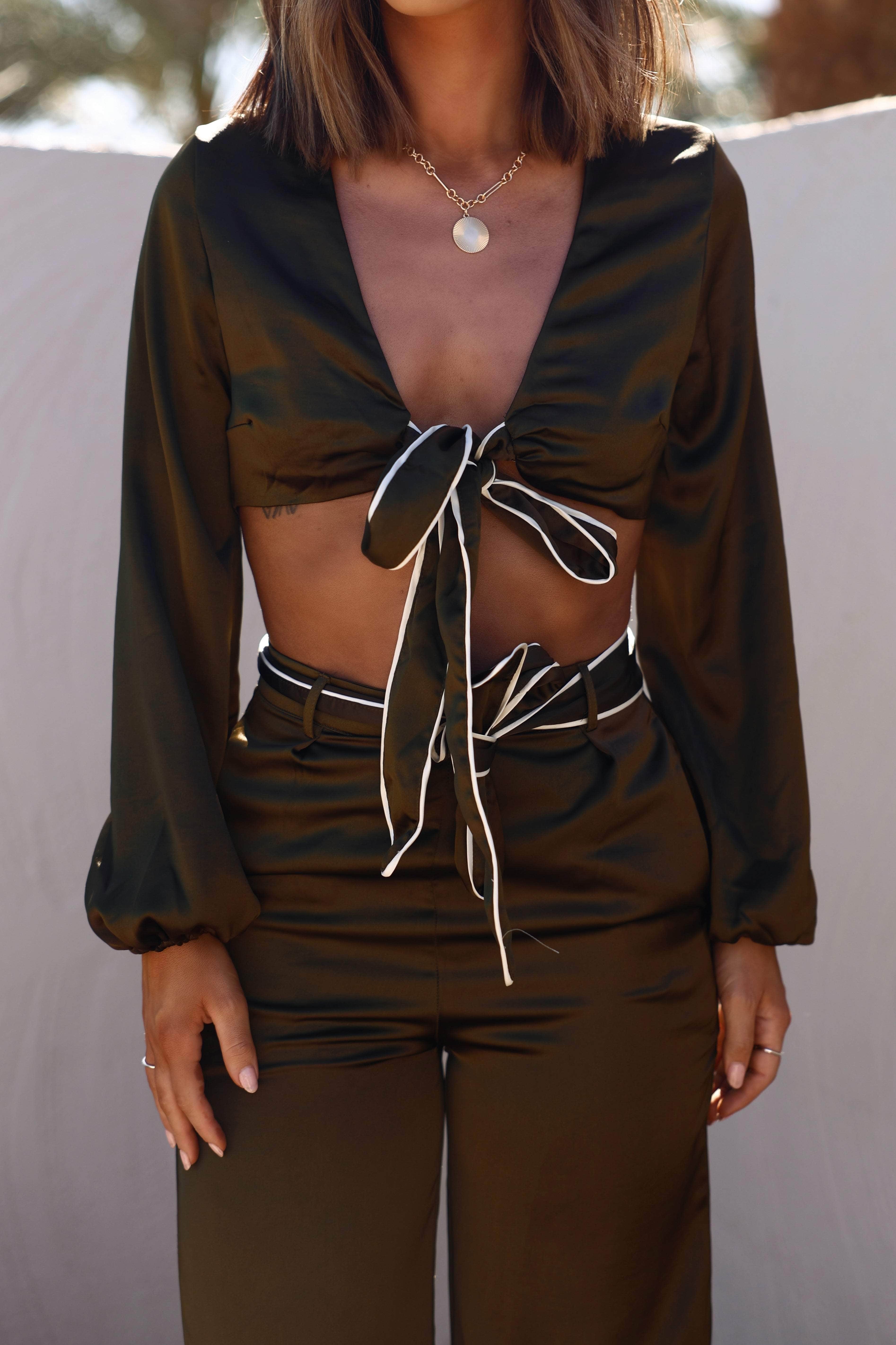 Saint Lucia Satin Top