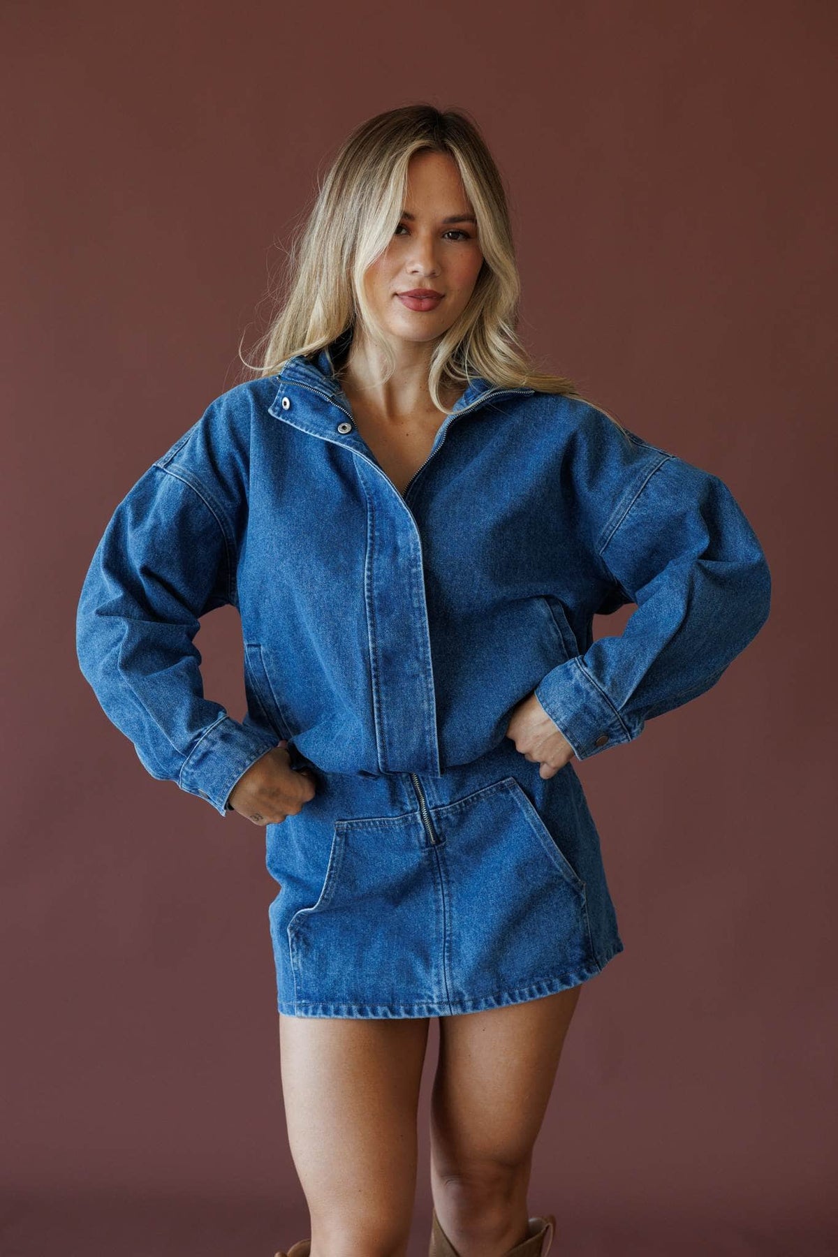 Denim dress