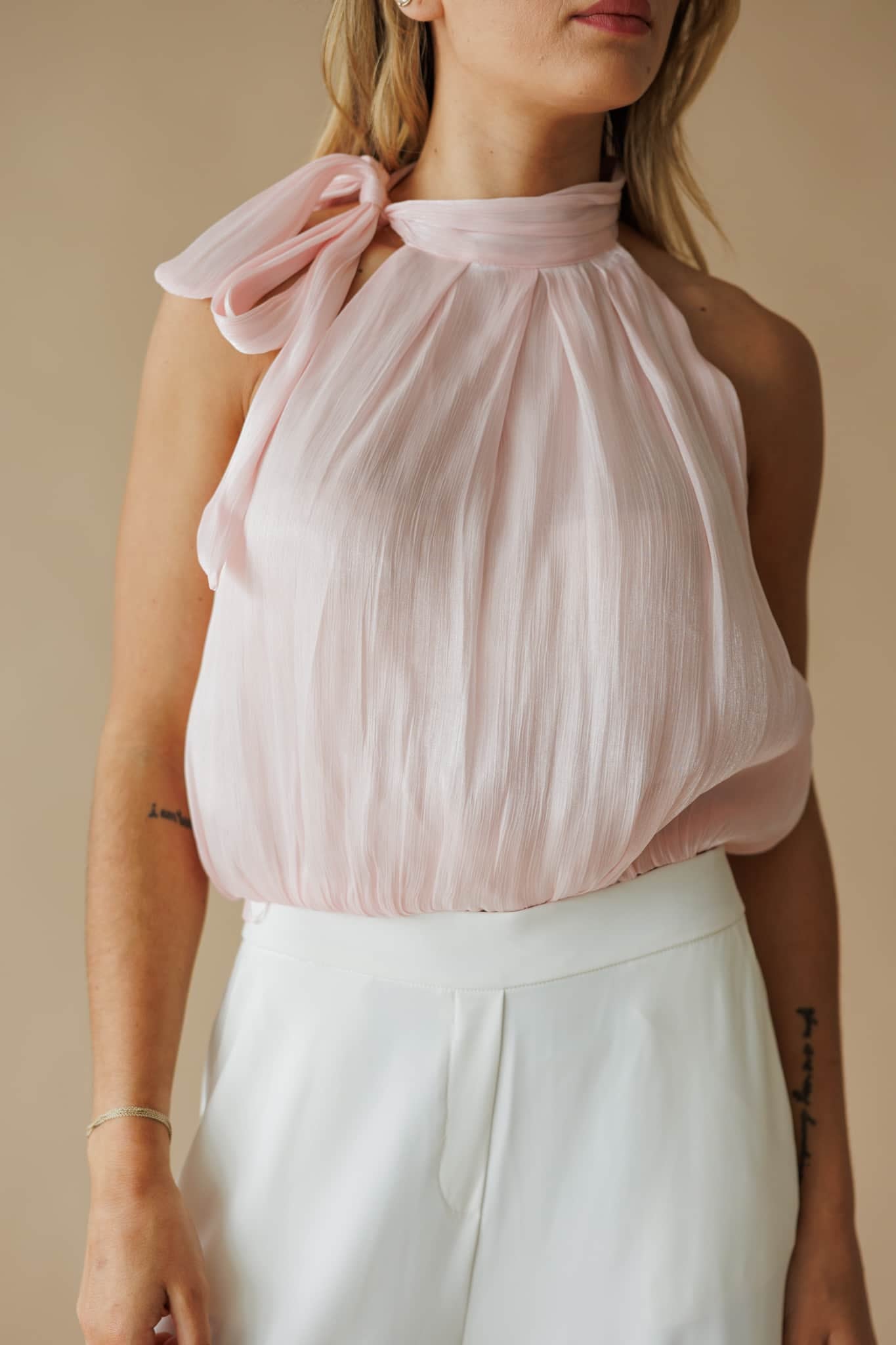 Pink Palazzo Nights Top