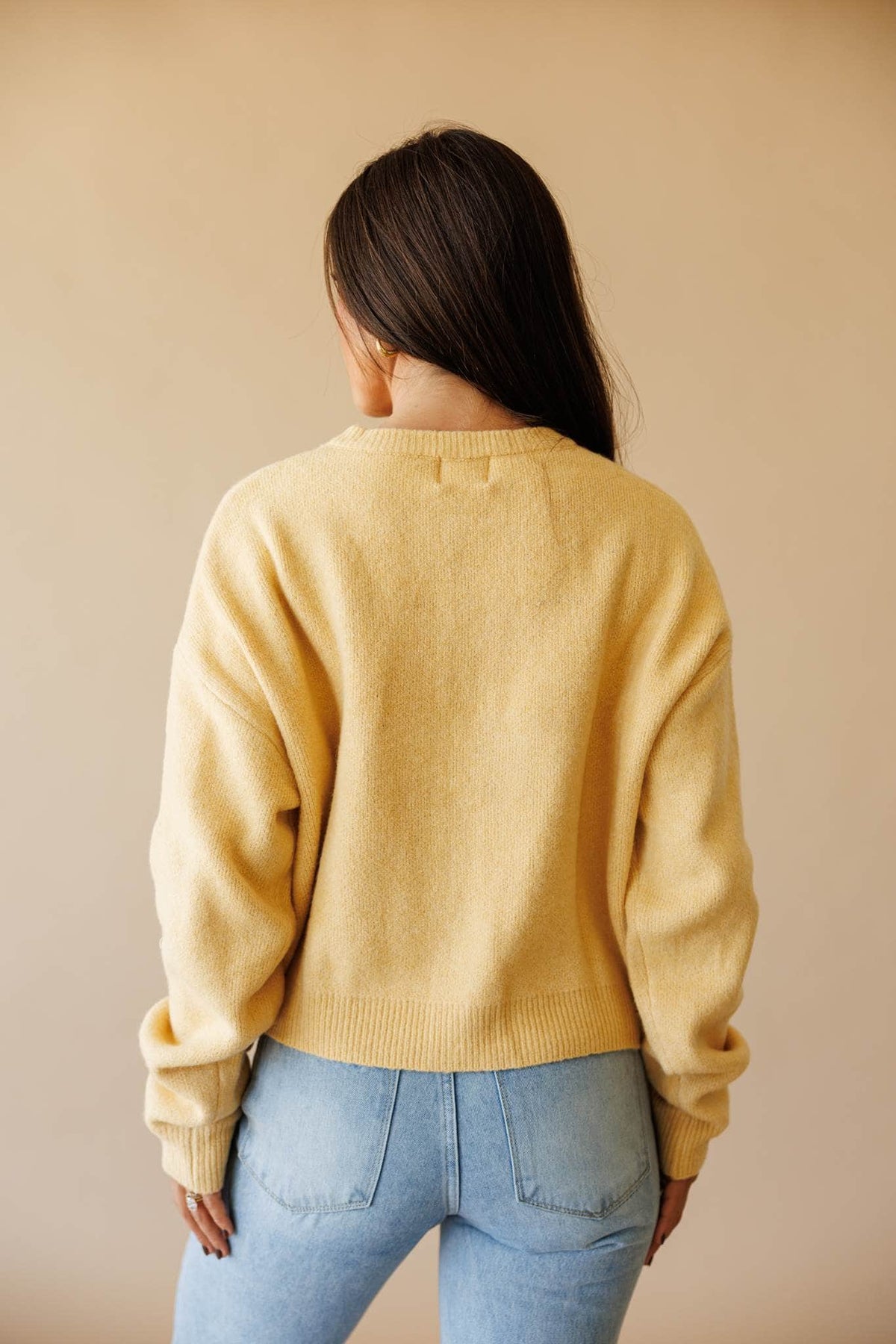 Forest green button front cardigan