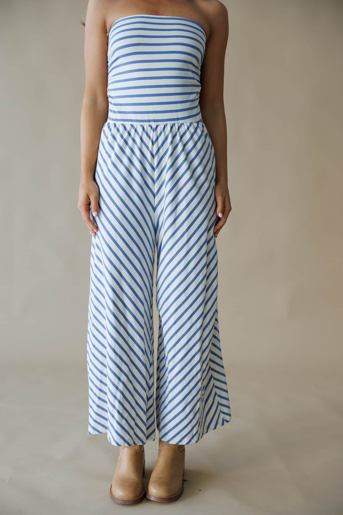 Terri Striped Jumpsuit