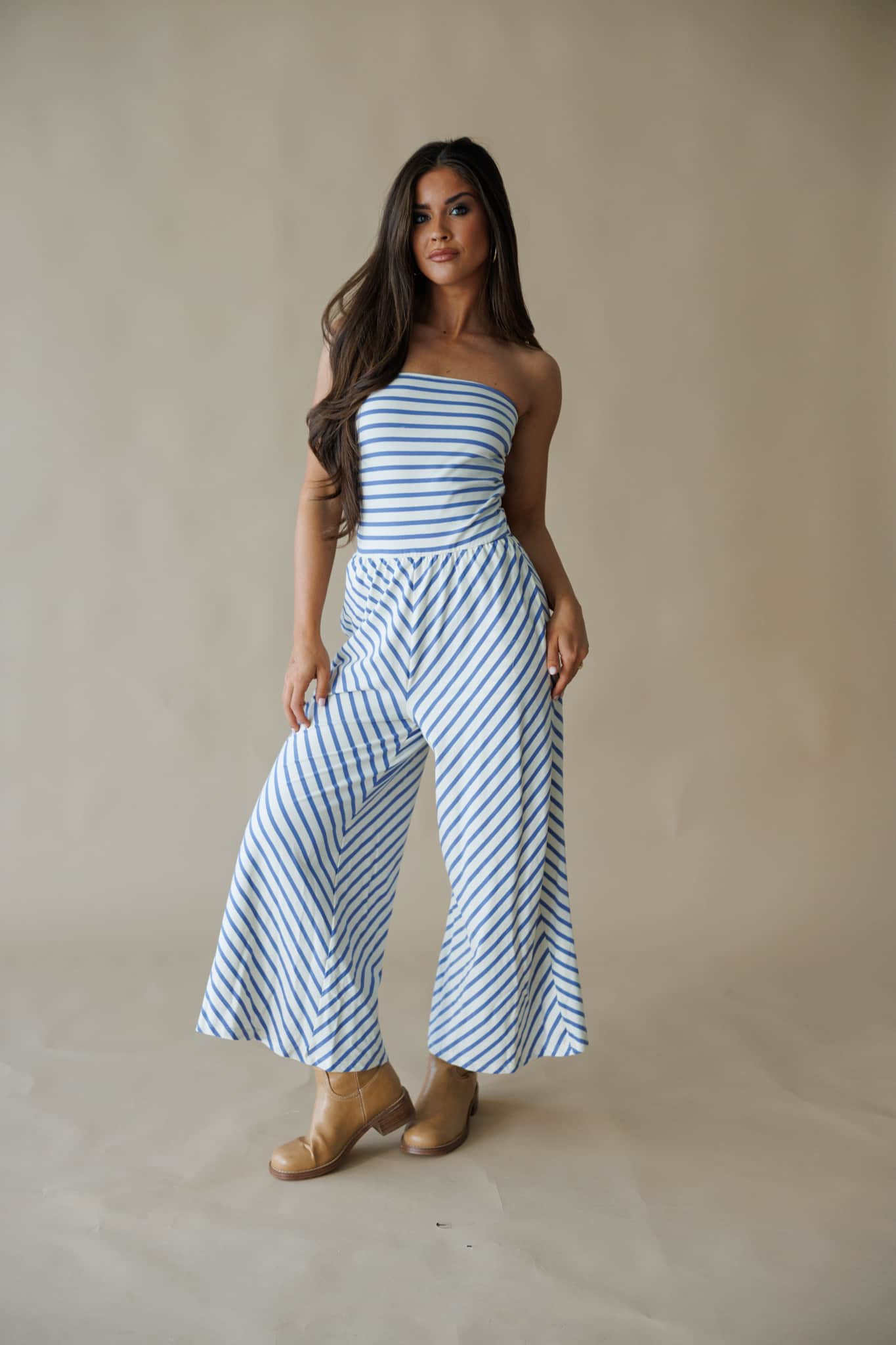 Terri Striped Jumpsuit