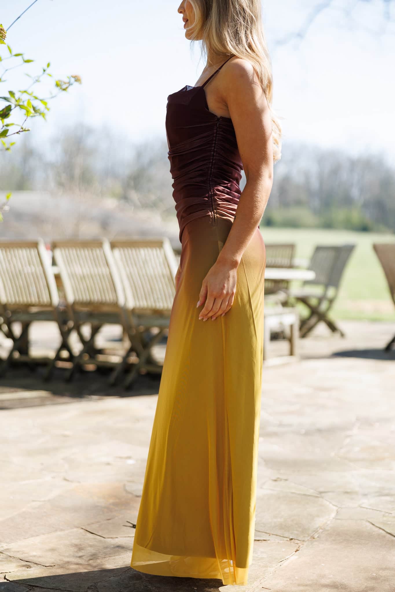 Golden Pour Maxi Dress