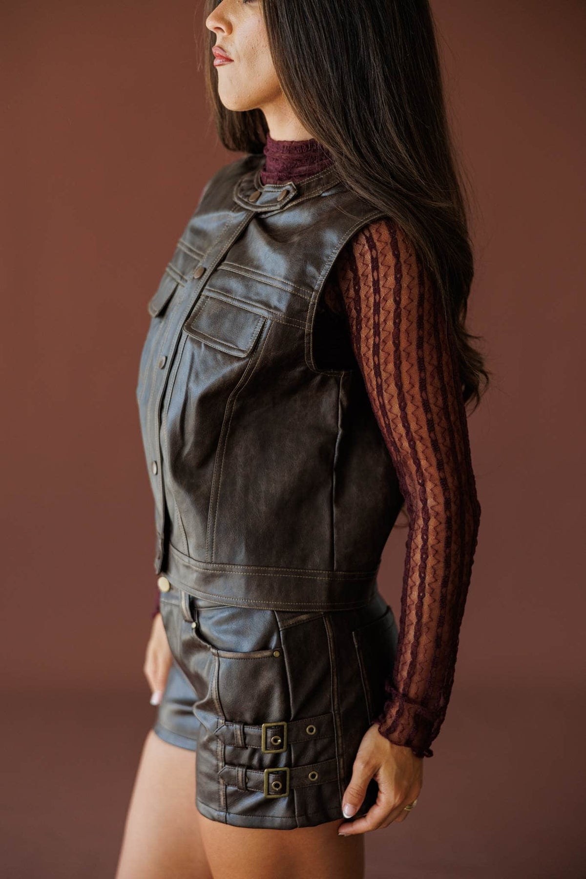 Outlaw Social Leather Vest