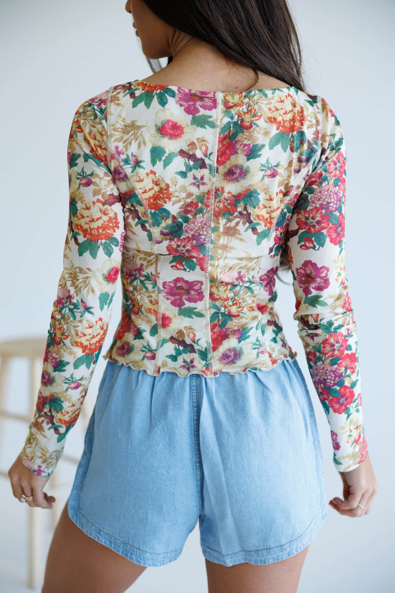 Chambray Shorts