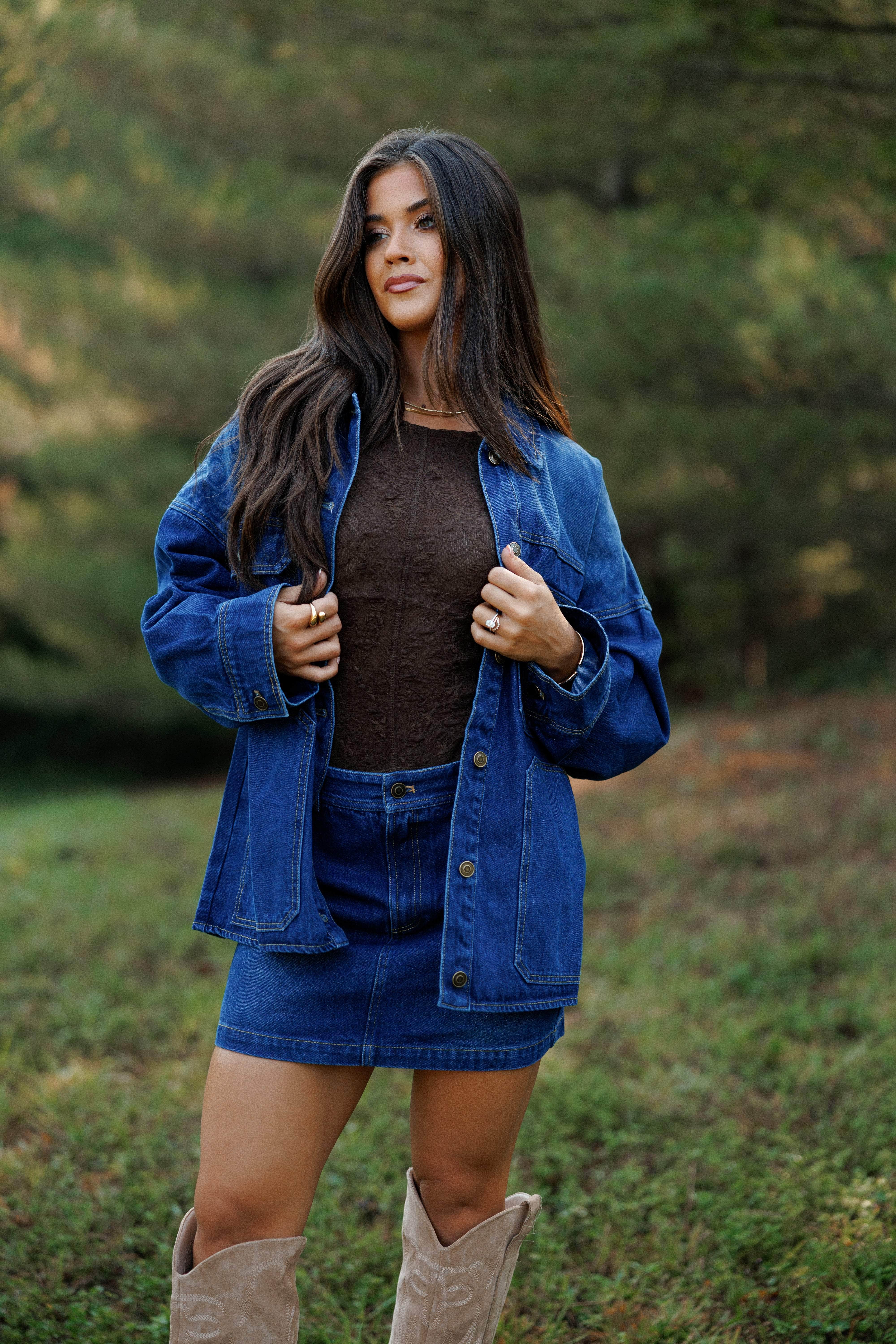 Denim Defined Skirt
