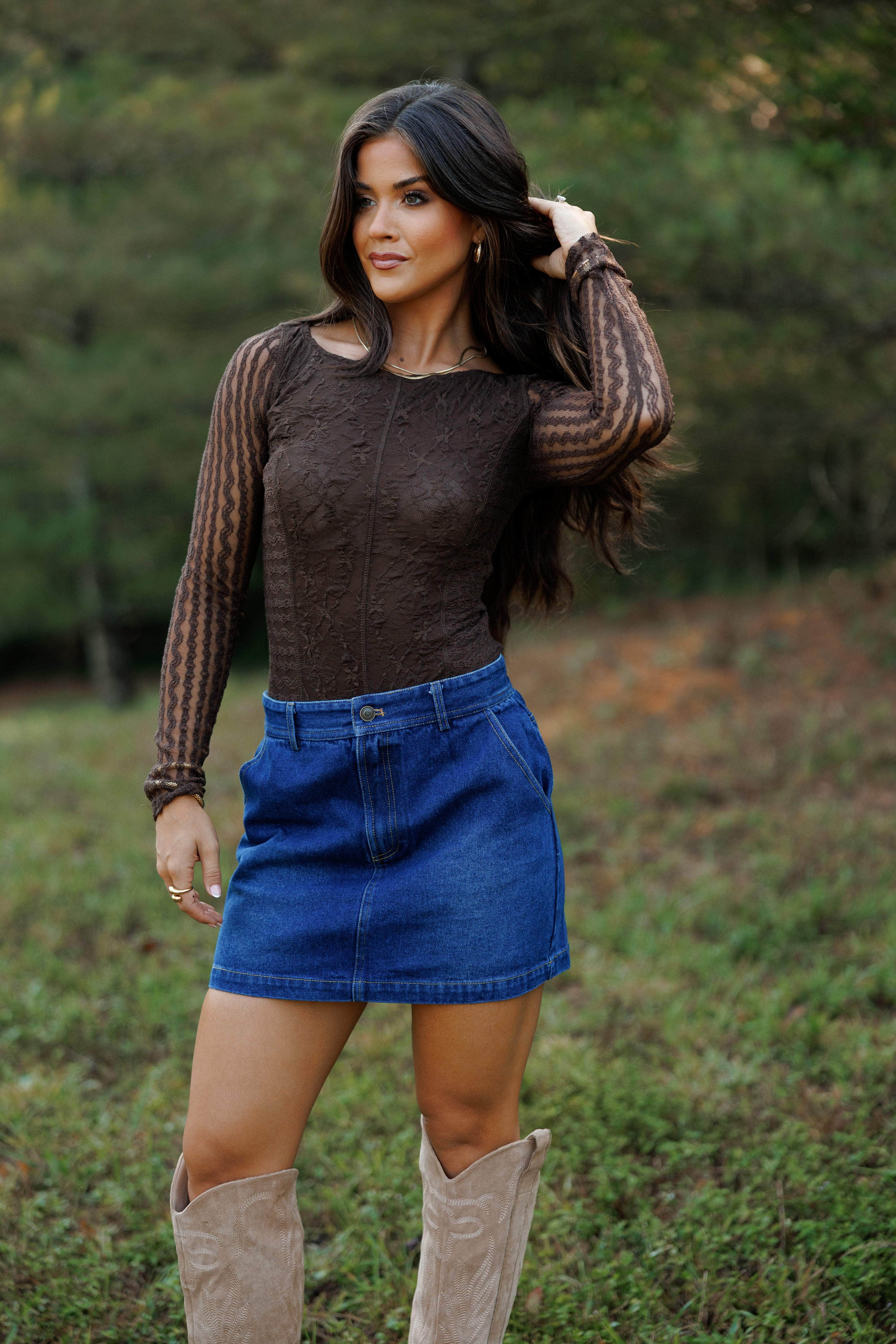 Denim Defined Skirt