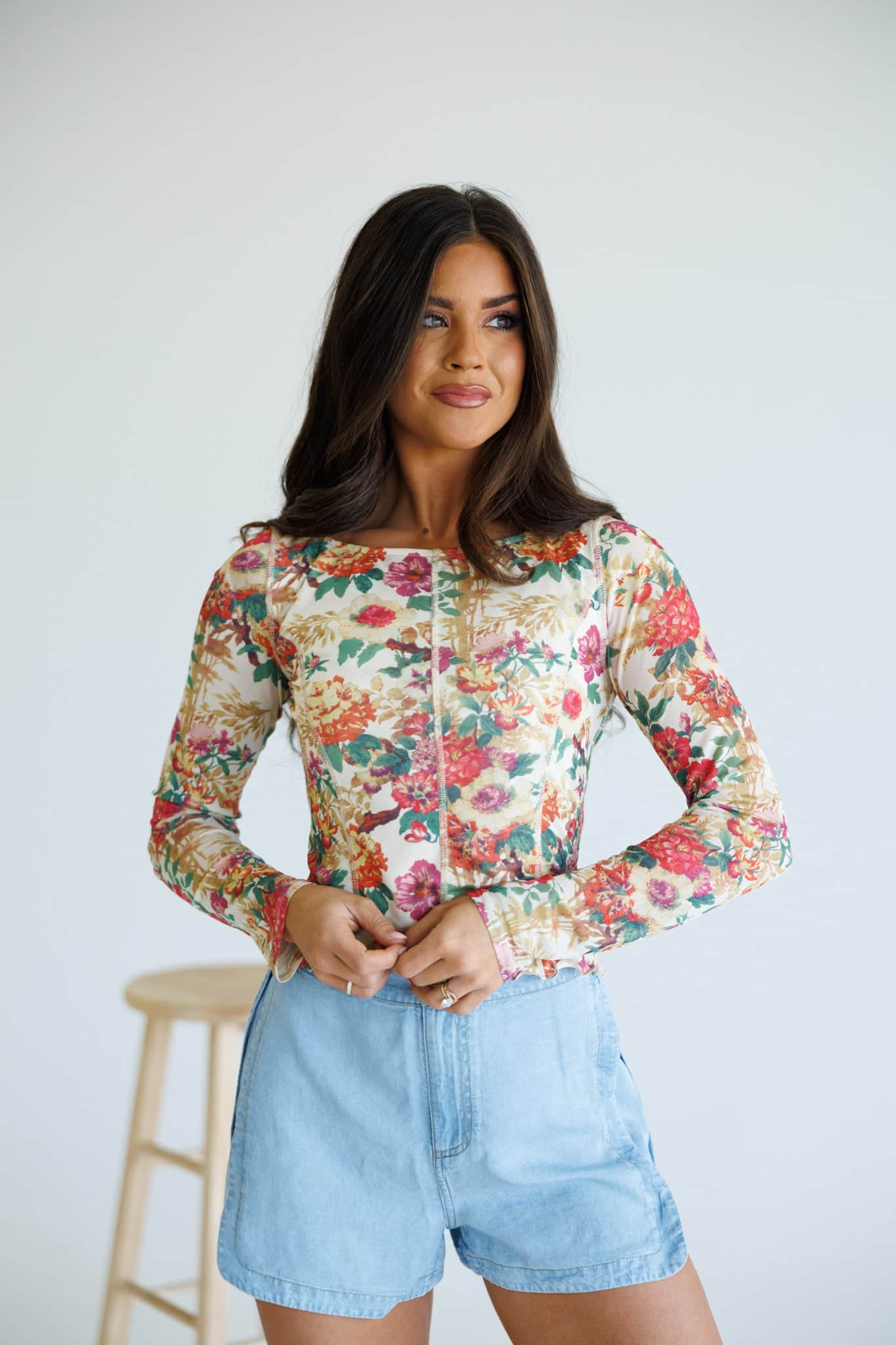 First Bloom Mesh Top