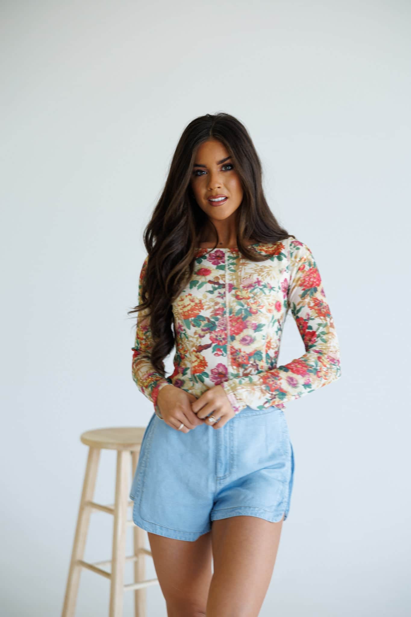 First Bloom Mesh Top