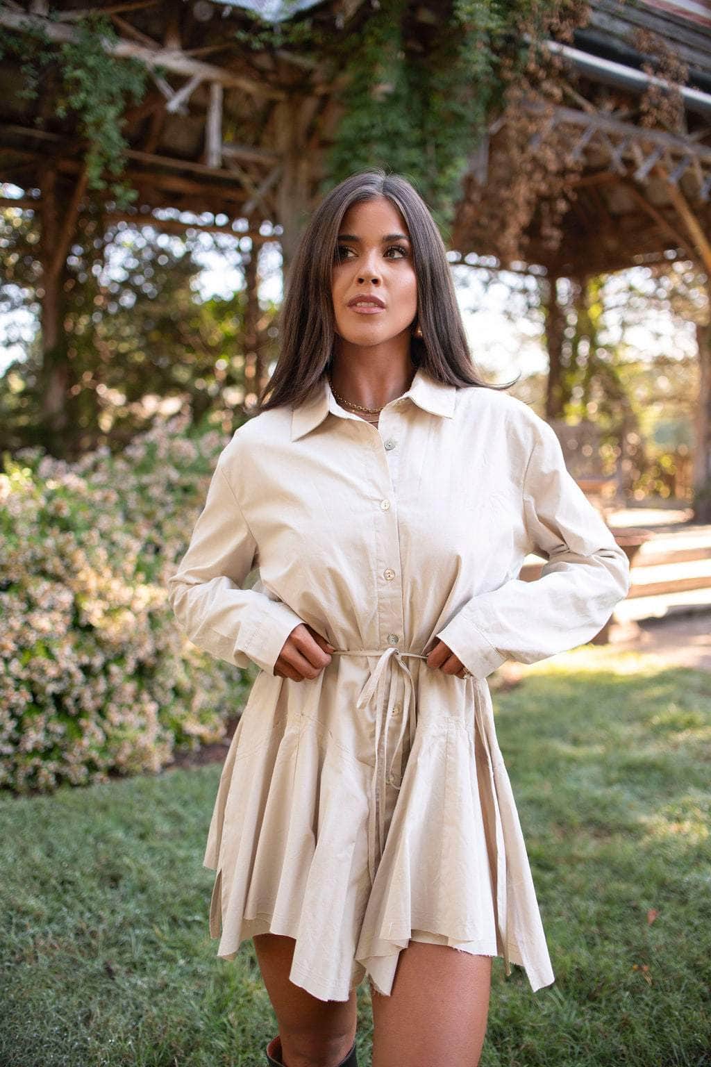 Countryside Chic Shirt Romper