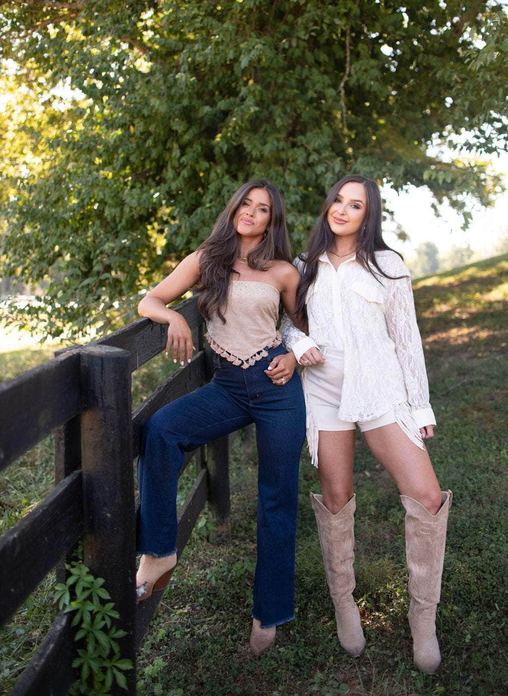 Boho Rodeo Floral Lace Shirt